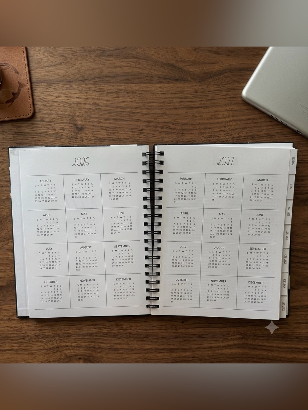 Rae Dunn TWENTY TWENTY-SEVEN 17 month Spiral Planner - Picture 3 of 6